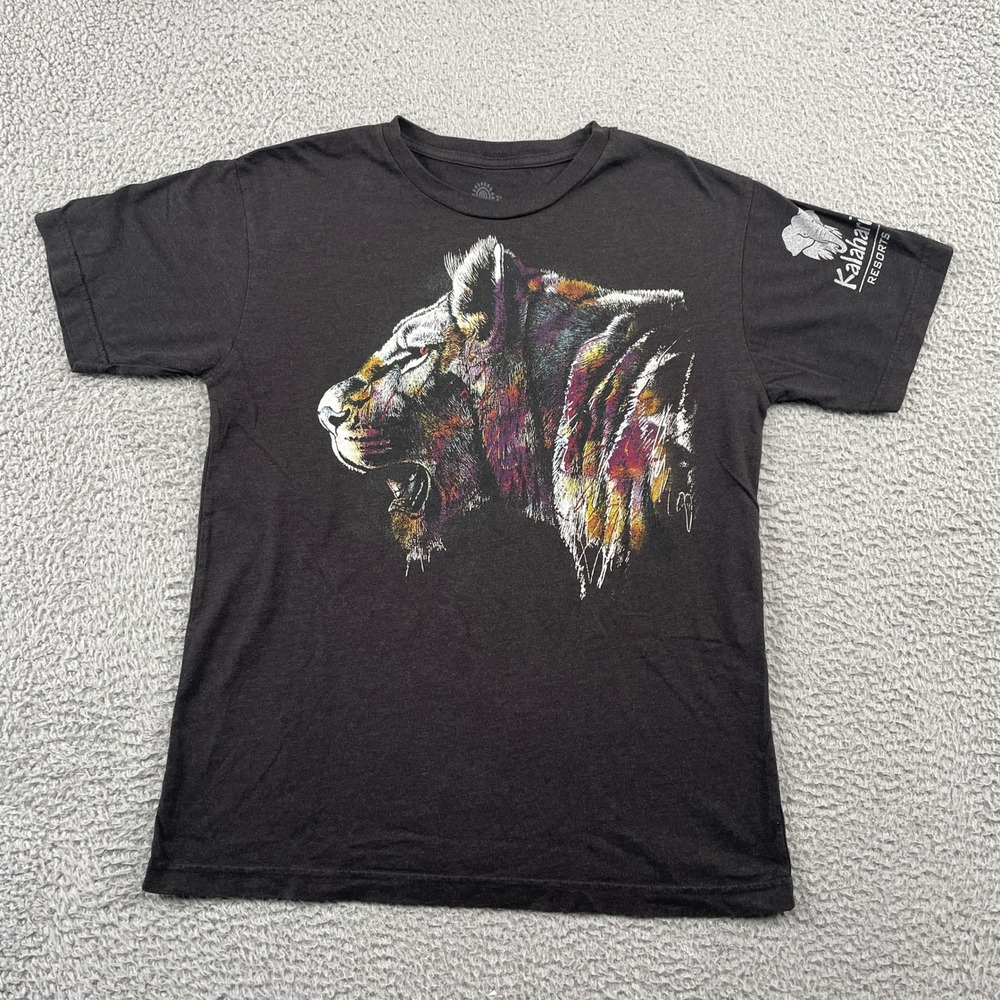 The Mountain T Shirt Unisex Small Black Kalahari Resorts Lion Graphic Tee Cotton